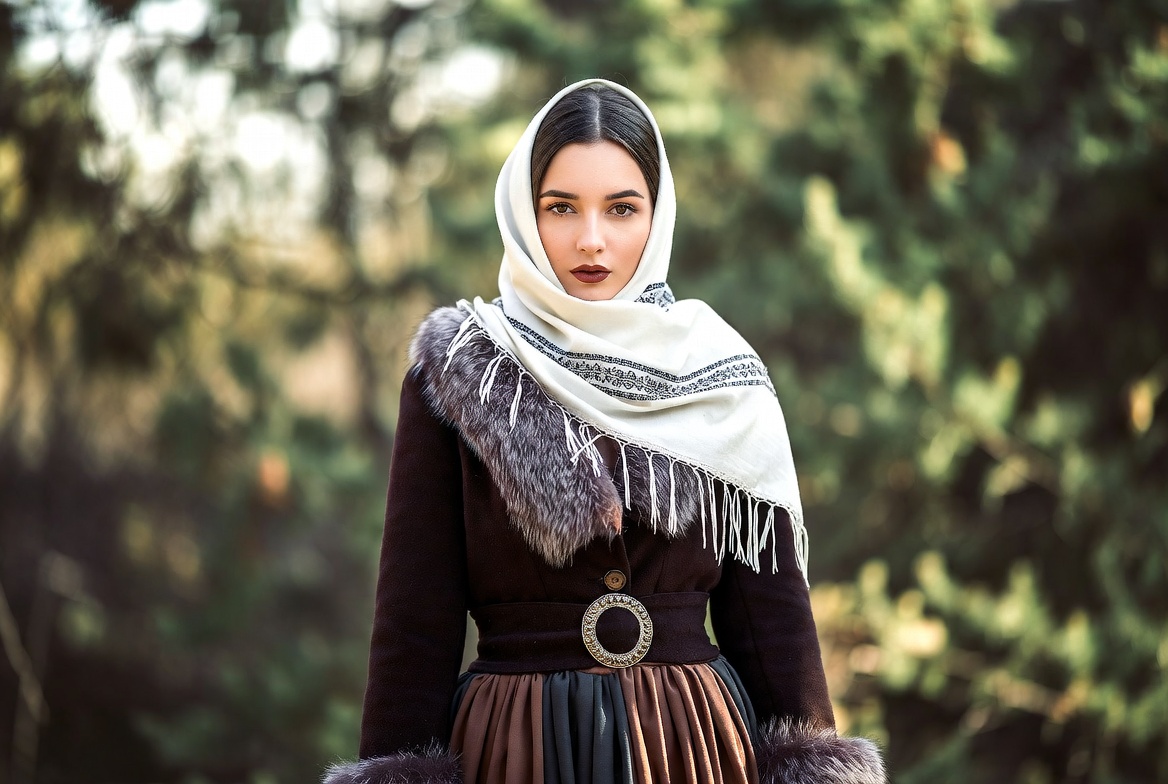 Slavic woman fashion trend